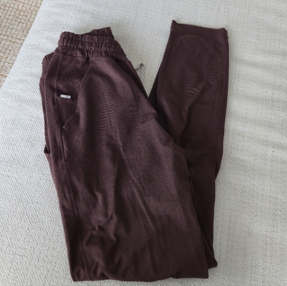 Men's Burgundy Vuori Ponto Performance Pant Xs Brown Teen Trendy Soft Dreamknit - Picture 3 of 15